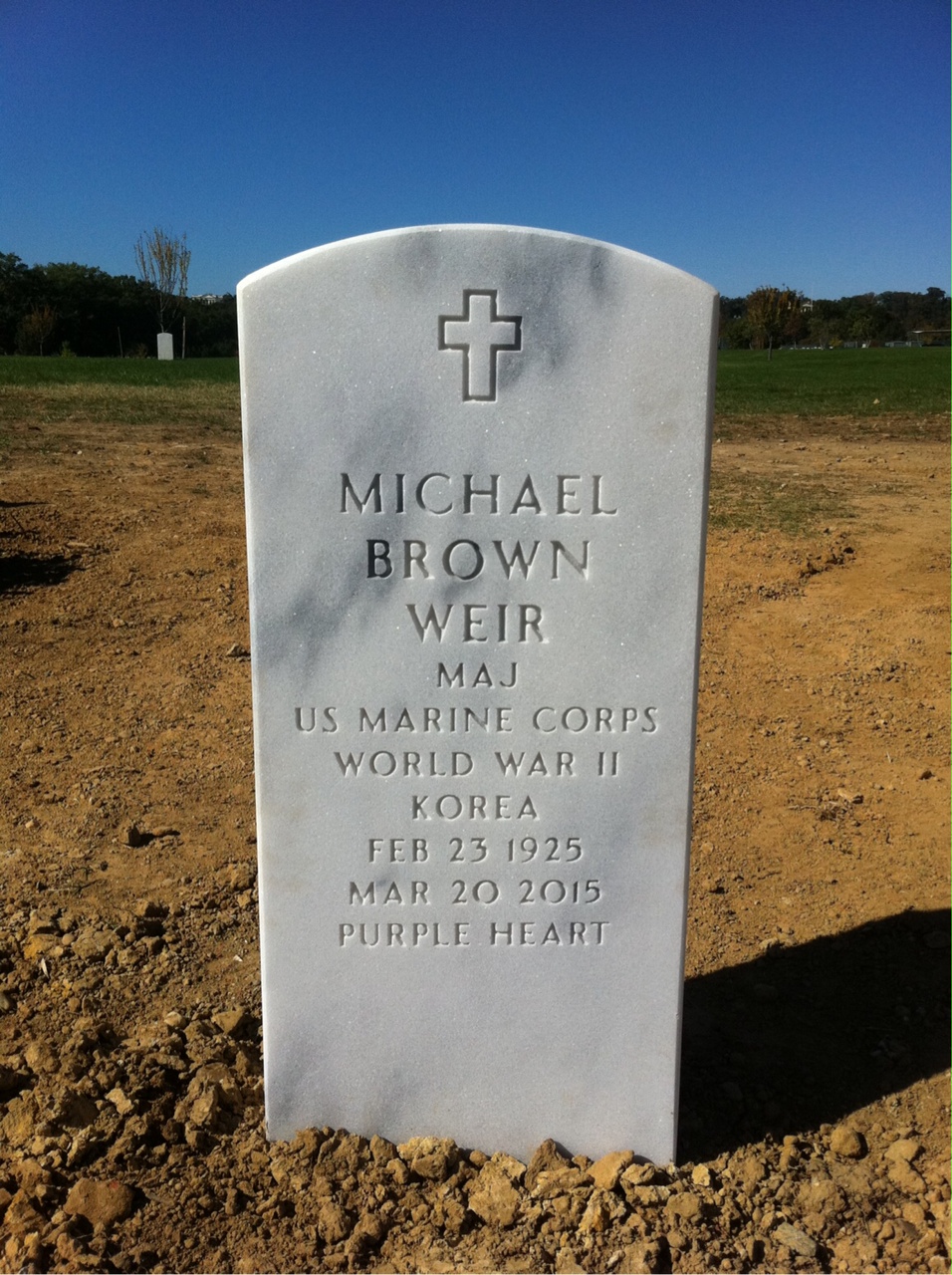 Headstone of Michael Brown Weir