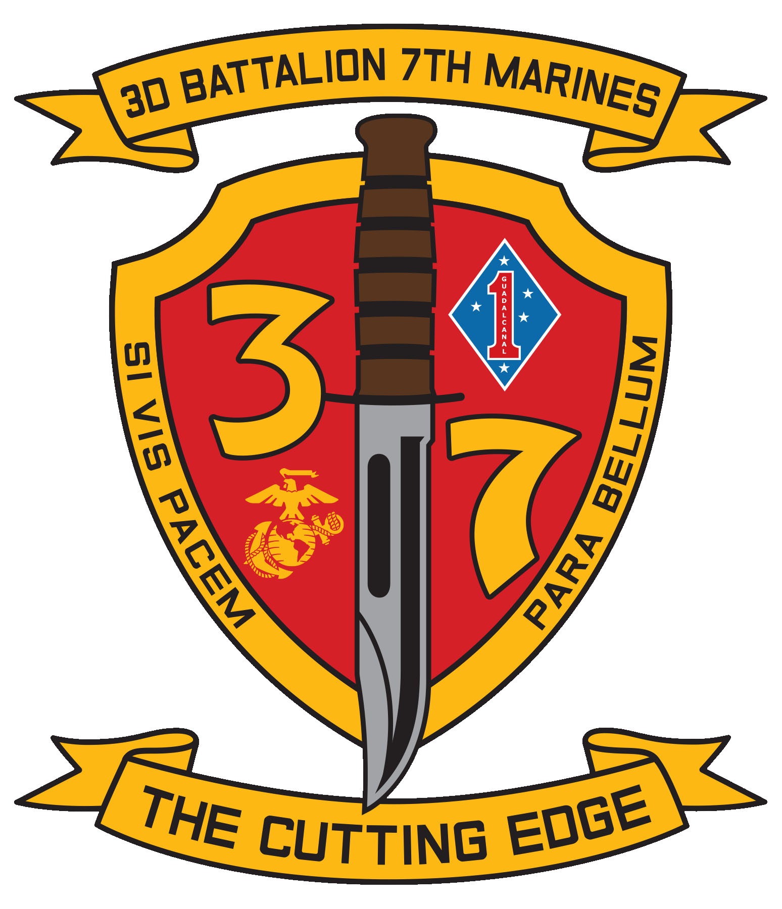 3rd Battalion 7th Marines - Insignia