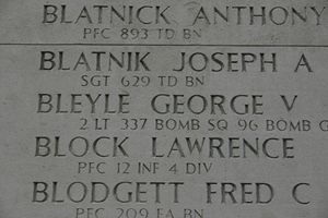 Headstone of George Valentine Bleyle