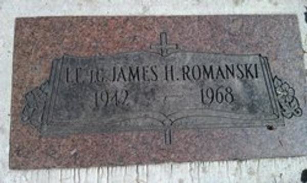 Headstone of James Henry Romanski