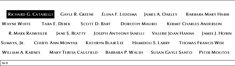 Panel N-9, North Pool, National September 11 Memorial
