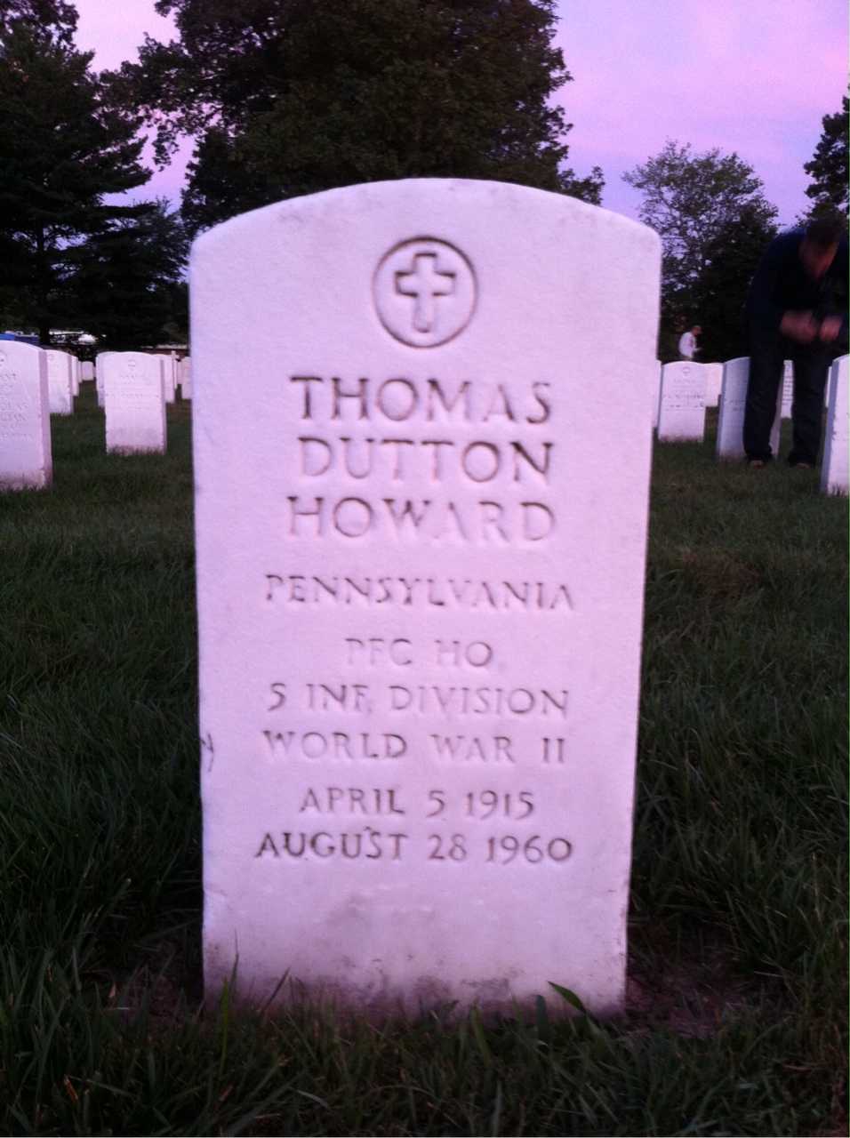 Headstone of Thomas Dutton Howard