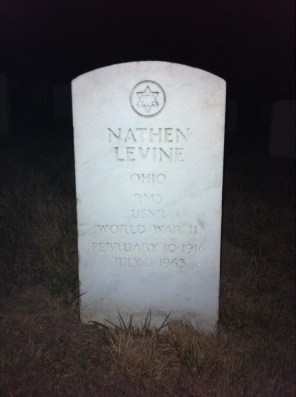 Headstone of Nathan Levine