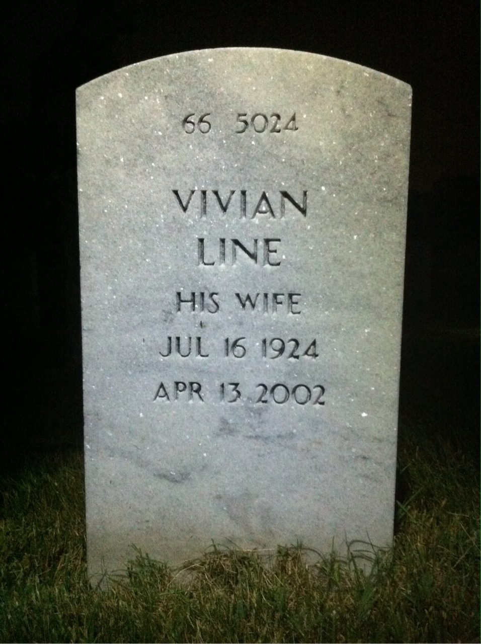 Headstone shared by 2 interments, including Glenn C Bistline Sr.