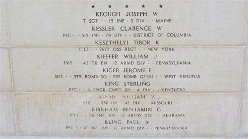 Headstone shared by 6 interments, including Sterling King