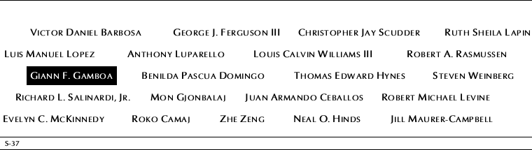 Panel S-37, South Pool, National September 11 Memorial