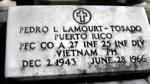 Headstone of Pedro Luis Lamourt-Tosado