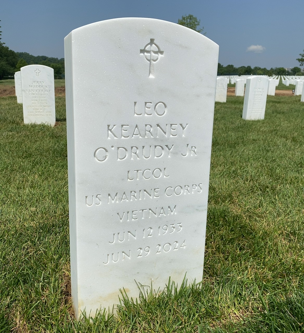 Headstone of Leo Kearney O'Drudy Jr.