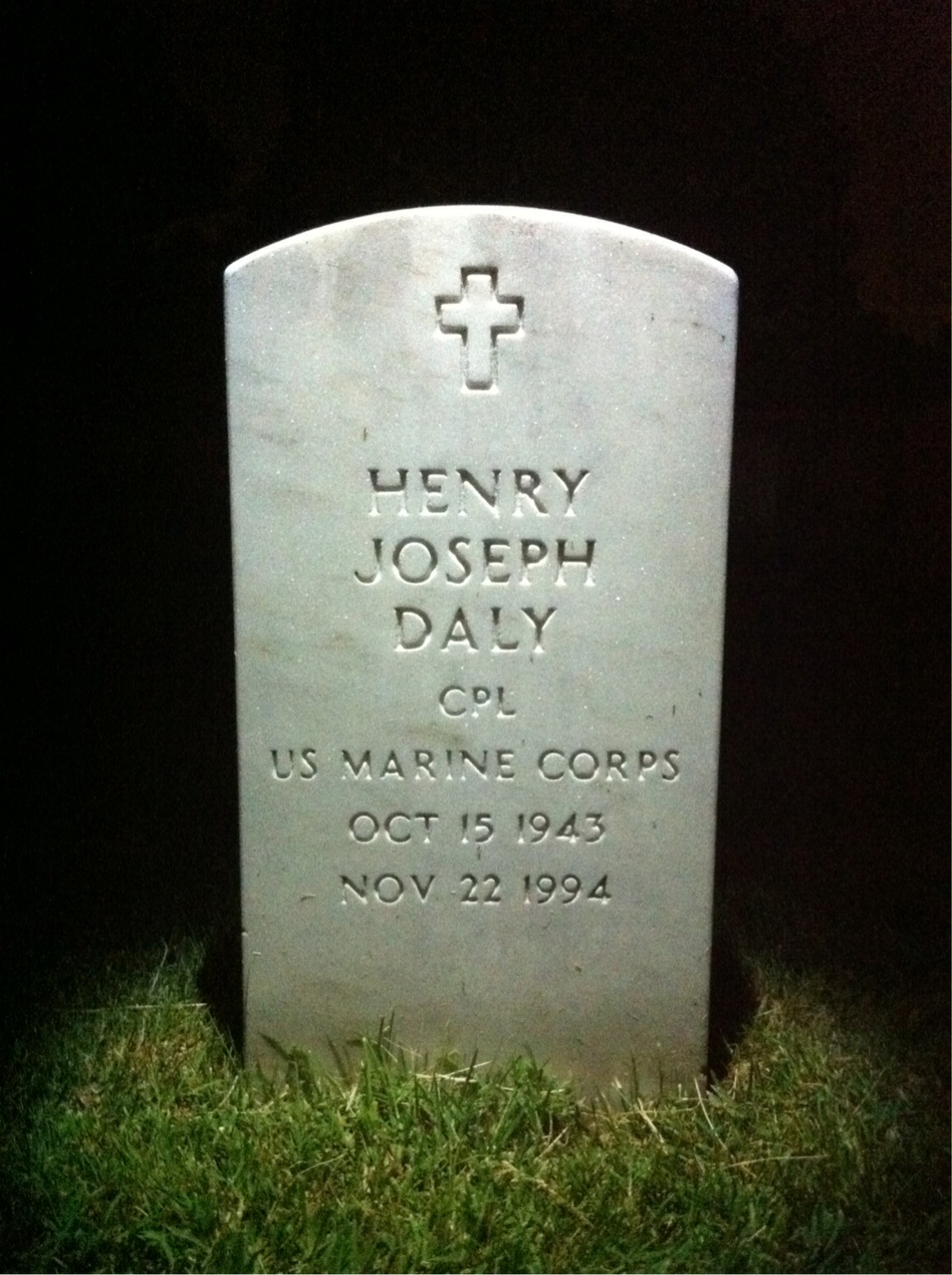 Headstone of Henry Joseph Daly