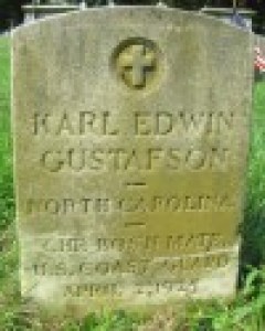 Headstone of Karl Edwin Gustafson