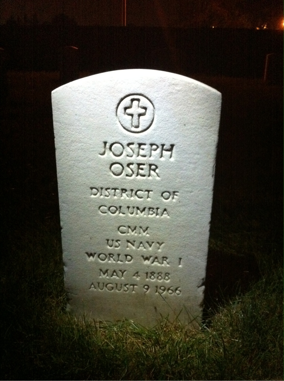 Headstone of Joseph Oser