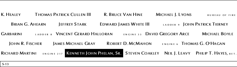 Panel S-13, South Pool, National September 11 Memorial