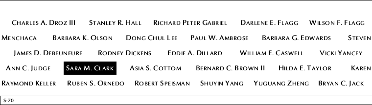 Panel S-70, South Pool, National September 11 Memorial