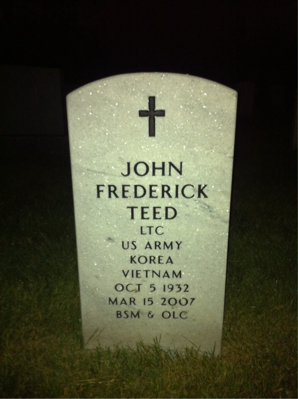 Headstone of John Frederick Teed