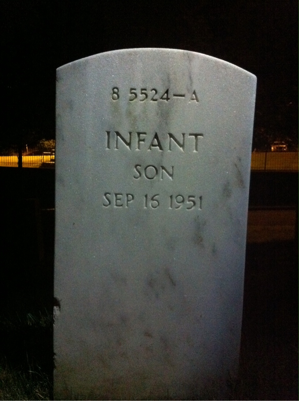Headstone shared by 2 interments, including Arthur B Russin-Nash
