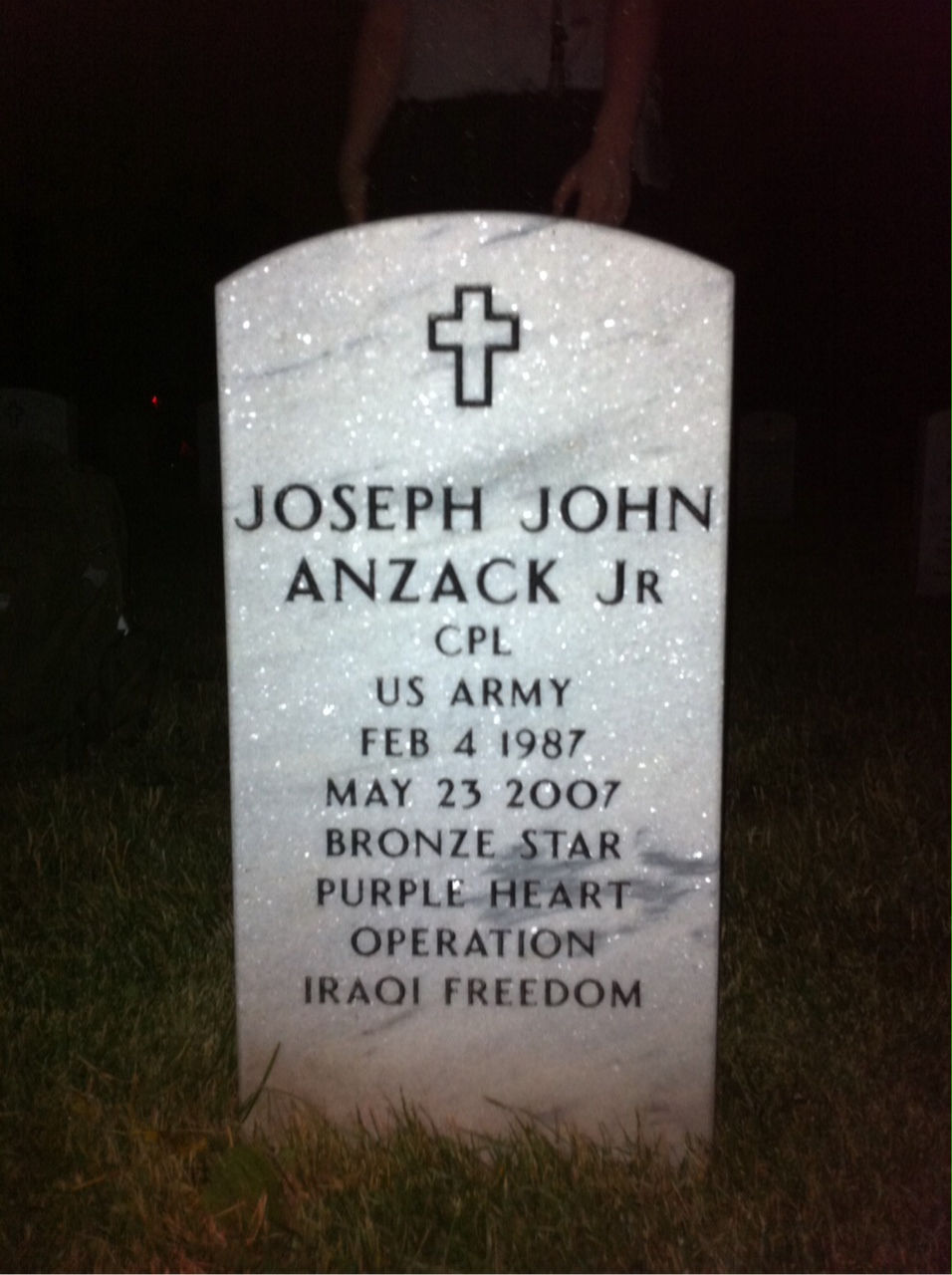 Headstone of Joseph John Anzack Jr.