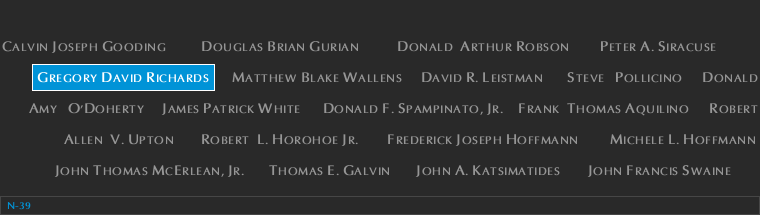 Panel N-39, North Pool, National September 11 Memorial