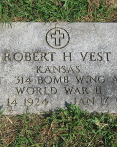 Headstone of Robert H. Vest Sr.