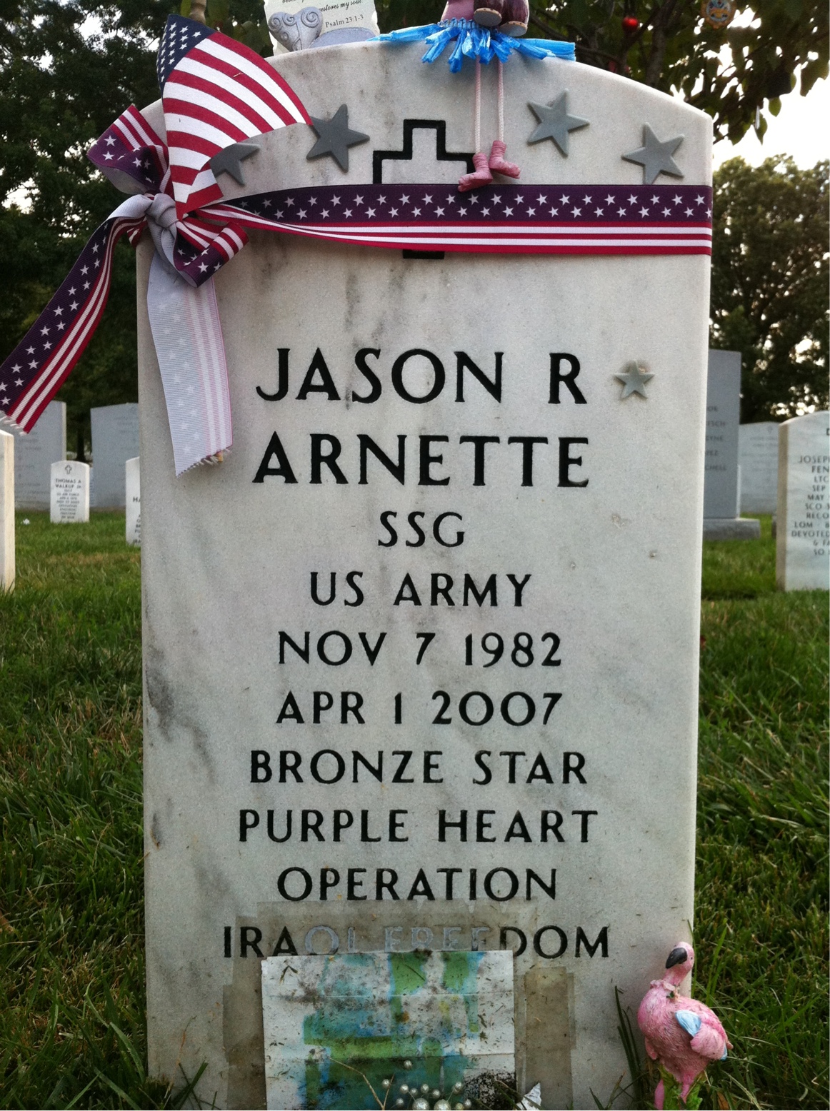 Headstone of Jason Russell Arnette