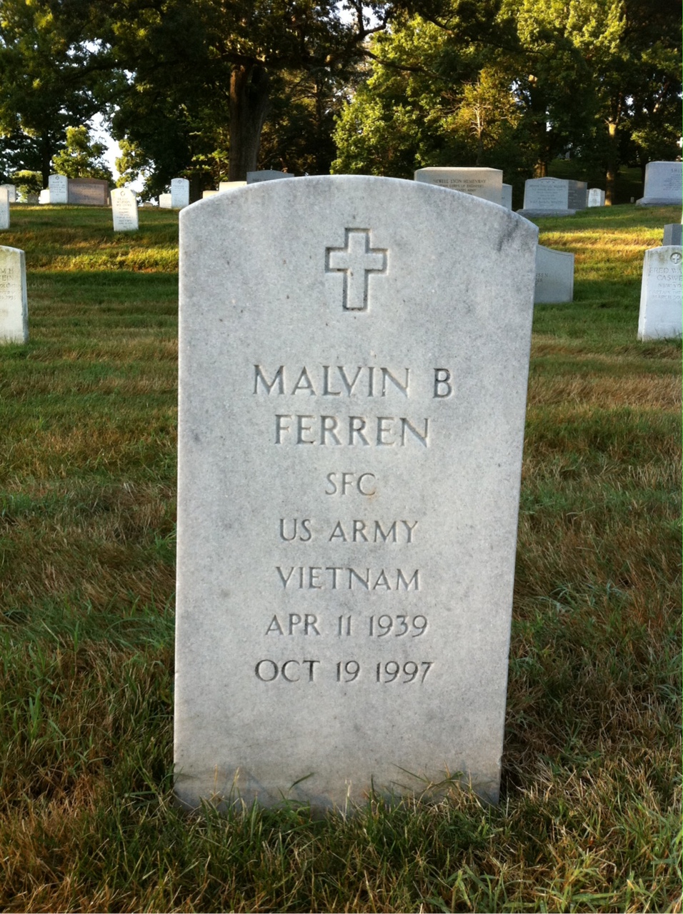 Headstone of Malvin Barksdale Ferren