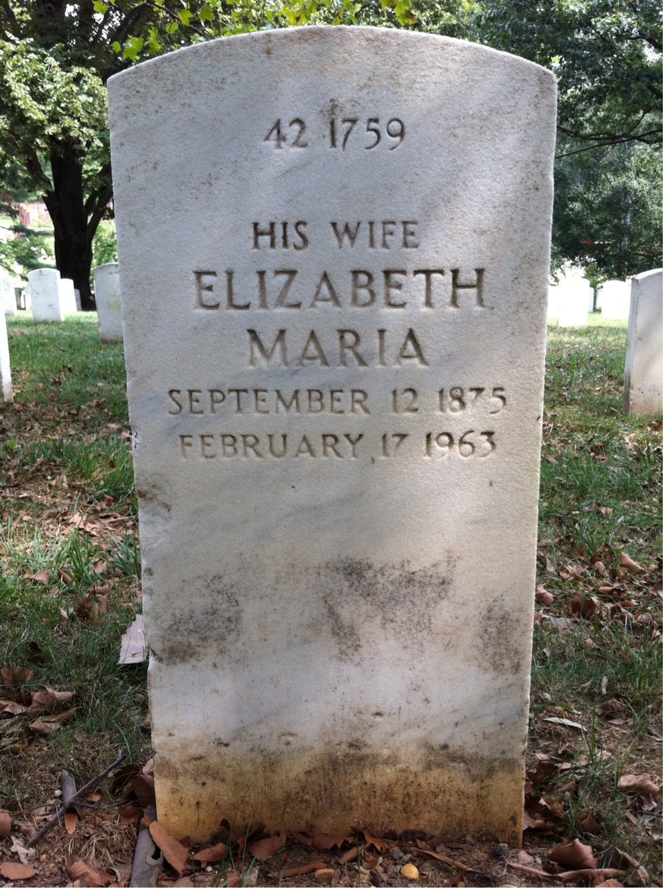 Headstone shared by 2 interments, including Charles O Kniess
