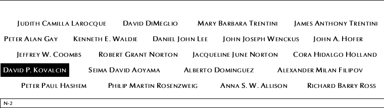 Panel N-2, North Pool, National September 11 Memorial