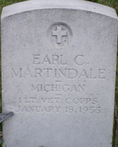 Headstone of Earl C. Martindale