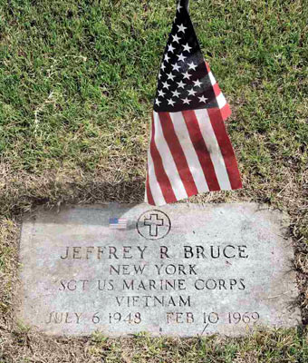 Headstone of Jeffrey Richard Bruce