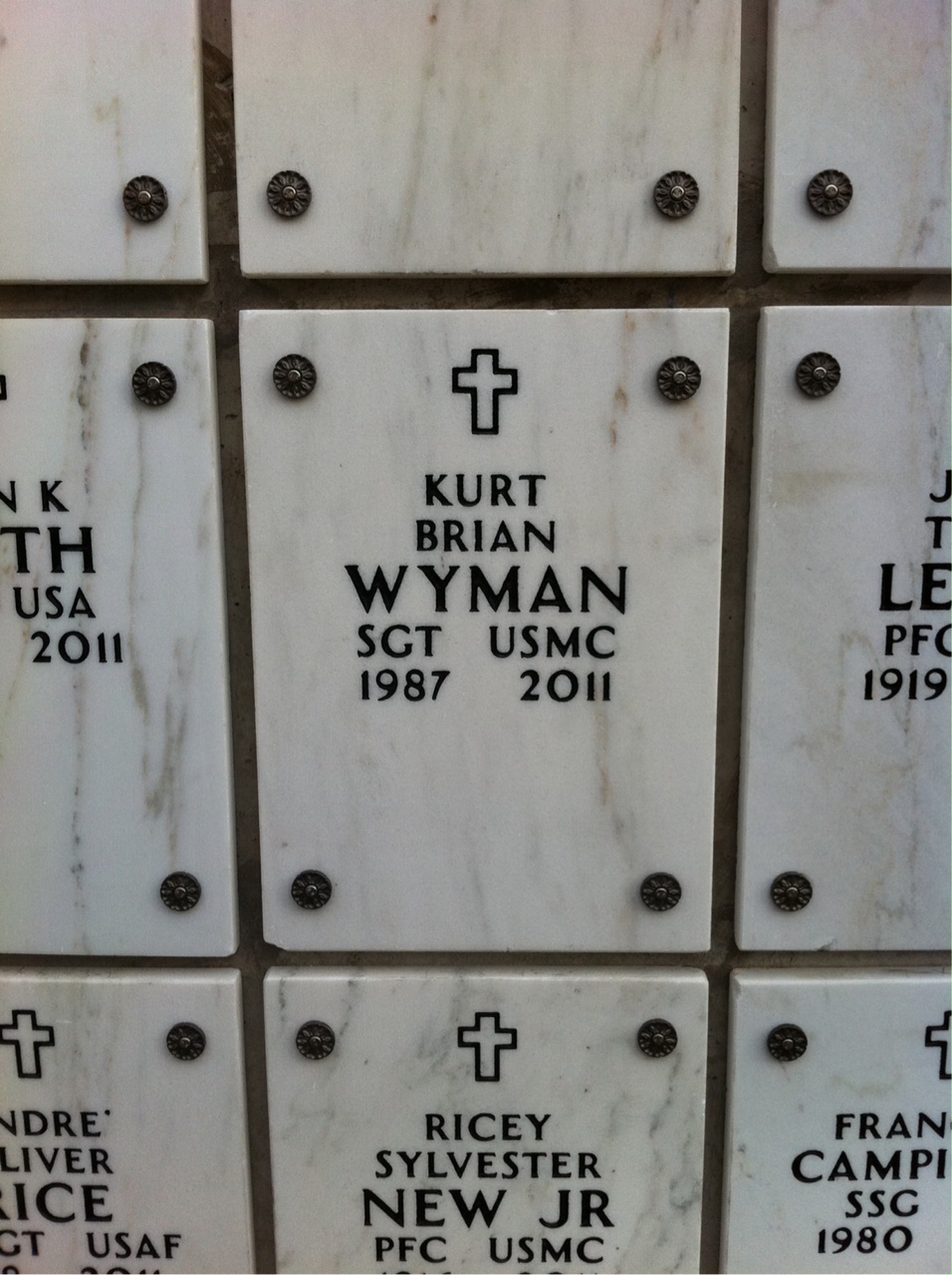 Headstone of Kurt Brian Wyman