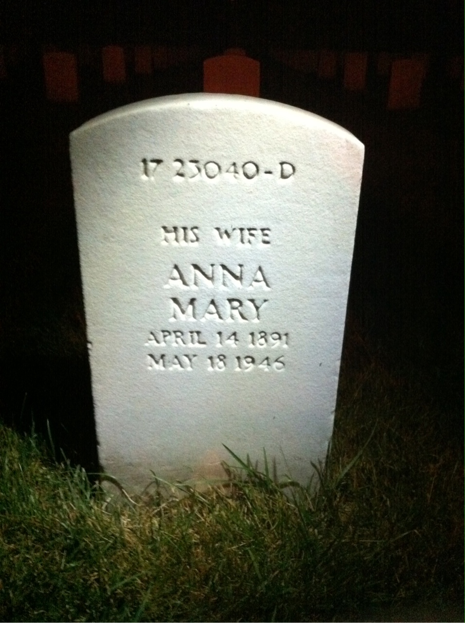Headstone of Joseph Oser