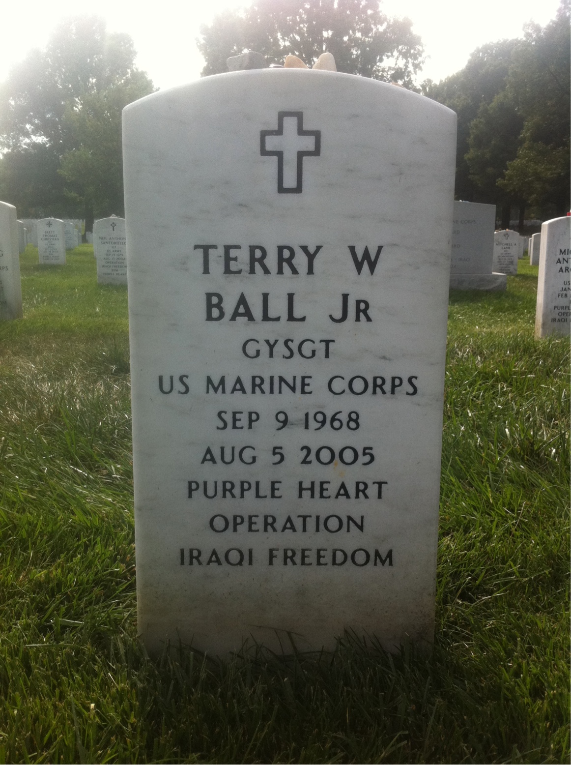Headstone of Terry Wayne Ball Jr.