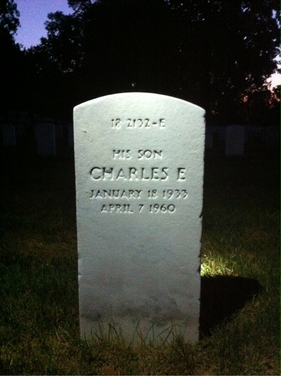 Headstone of Charles E Welch