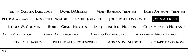Panel N-2, North Pool, National September 11 Memorial