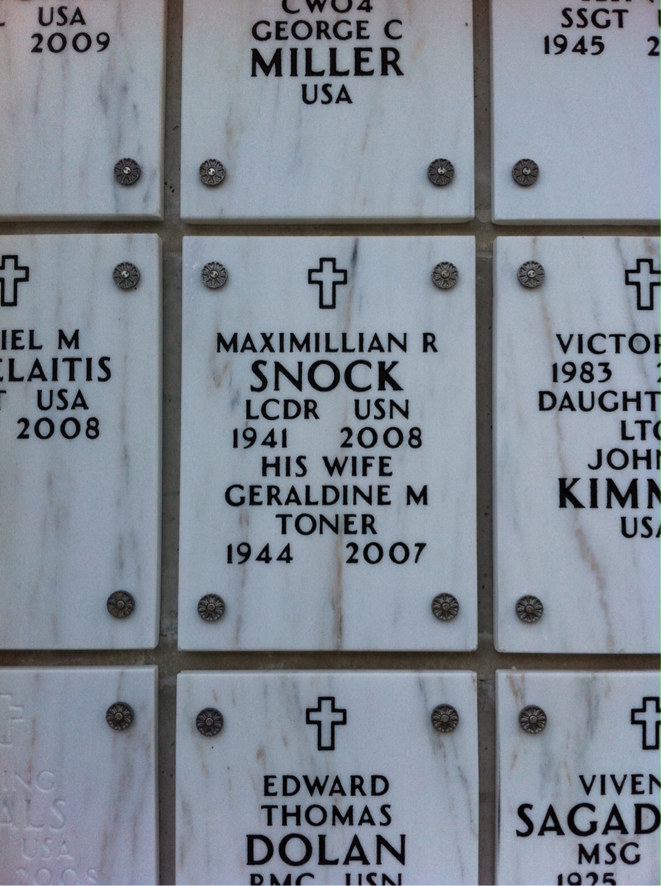 Headstone of Maximillion Richard Snock