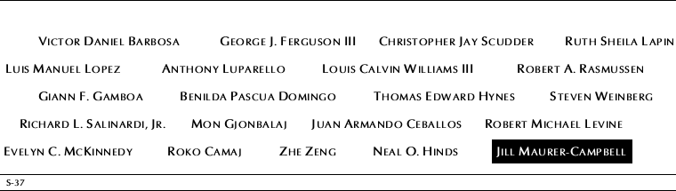 Panel S-37, South Pool, National September 11 Memorial