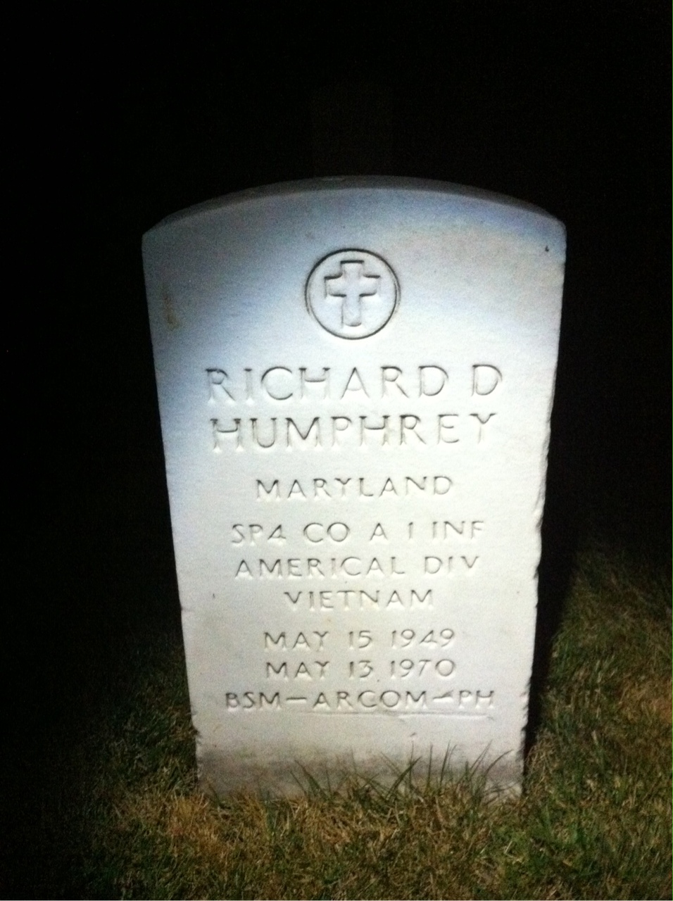 Headstone of Richard David Humphrey