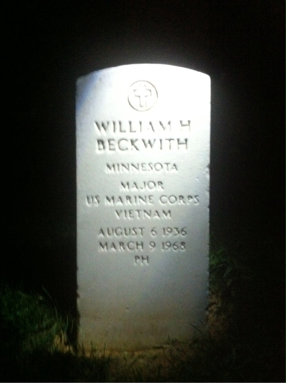 Headstone of William Henry Beckwith