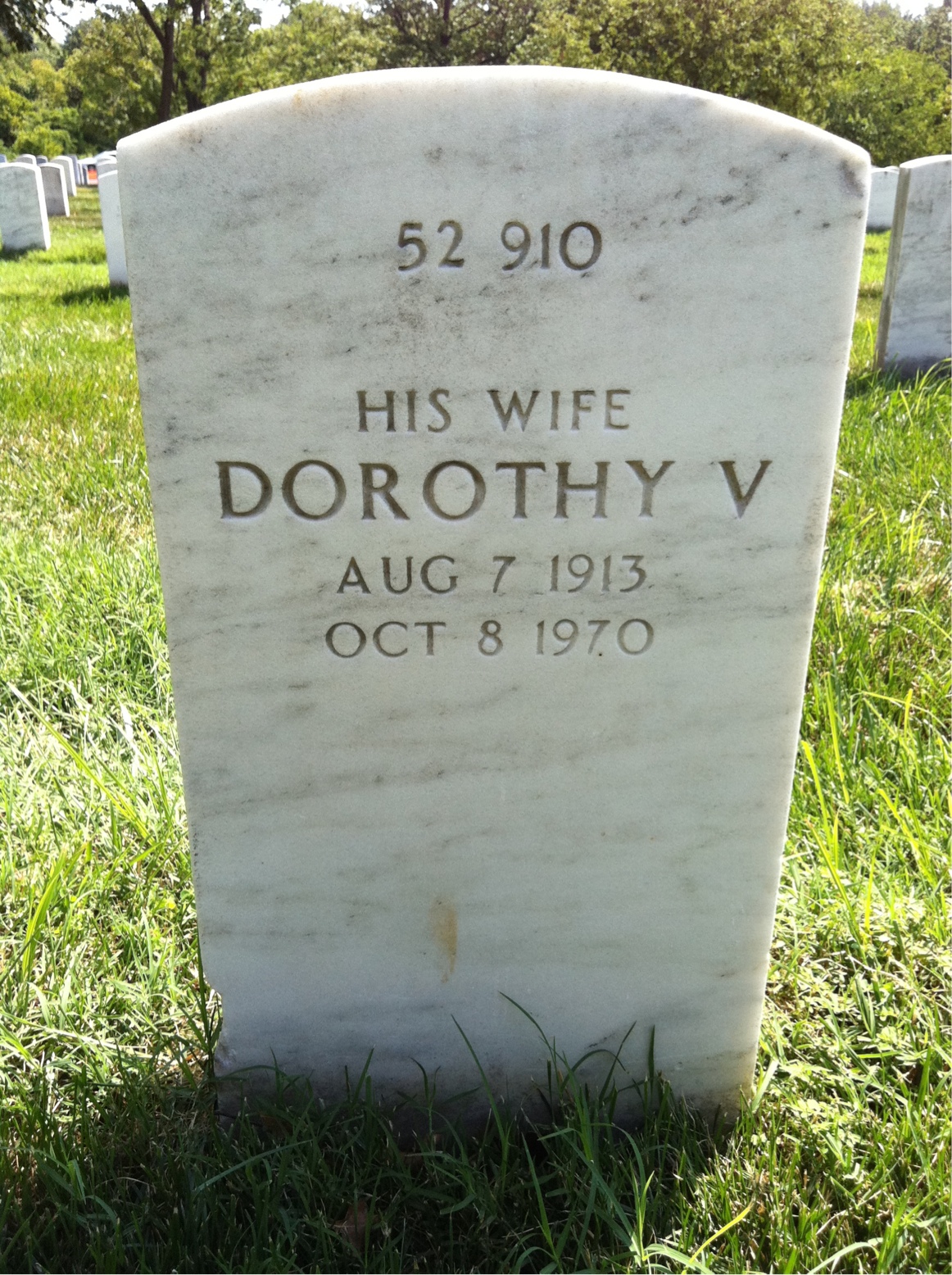 Headstone shared by 2 interments, including George F Hambach