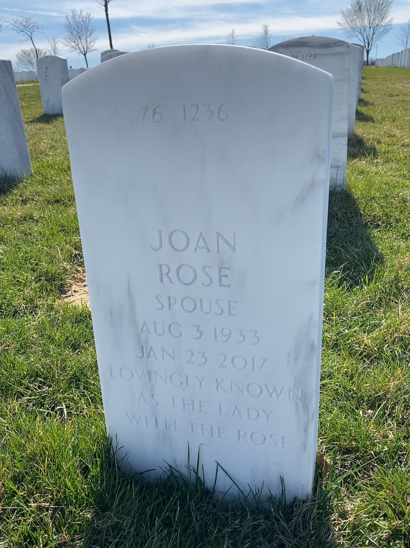 Headstone shared by 2 interments, including Vincent James Argiro
