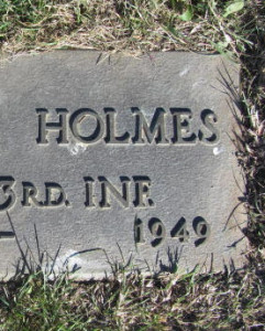 Headstone of William Holmes