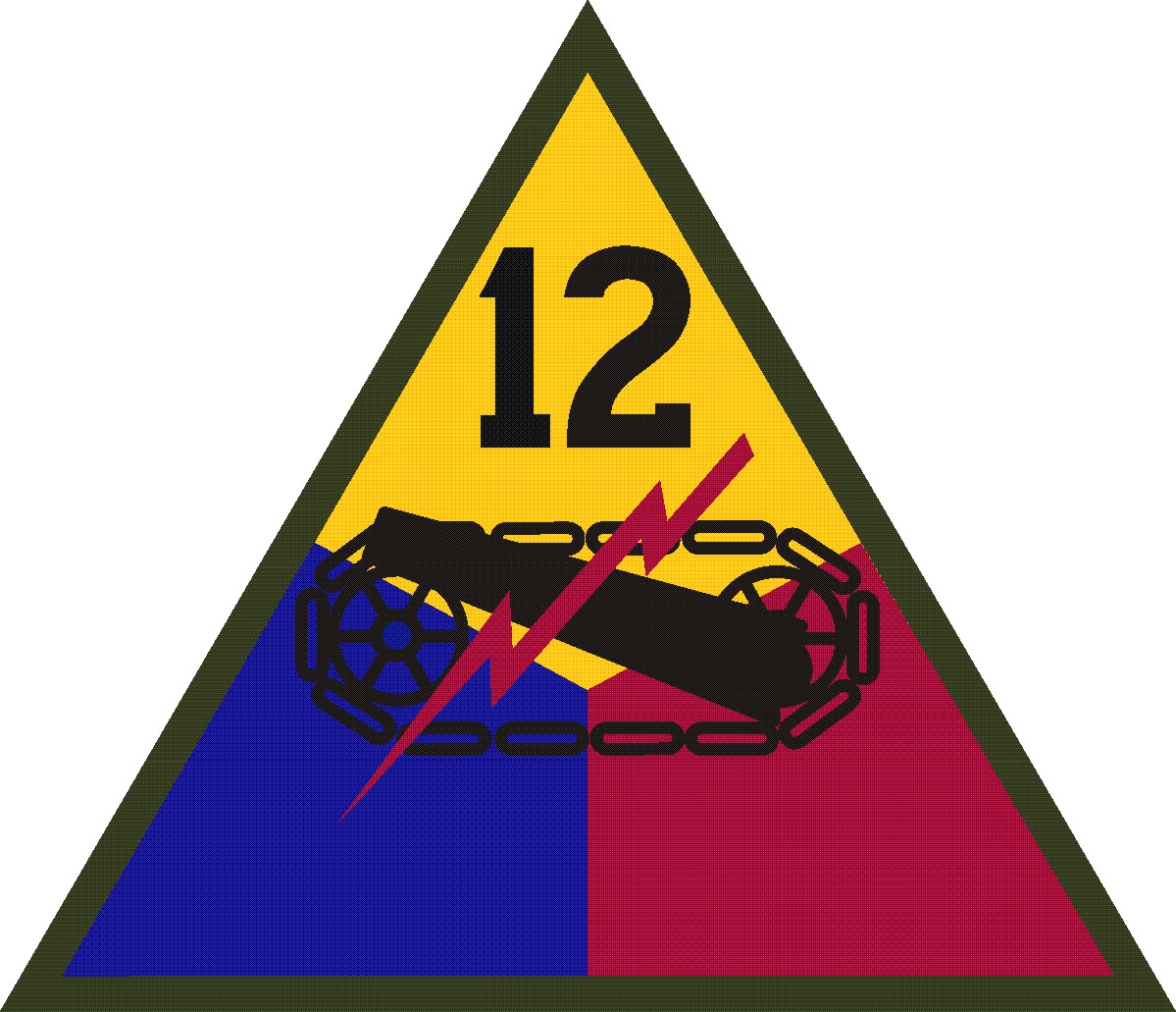 12TH ARMORED DIVISION - Shoulder Sleeve Insignia