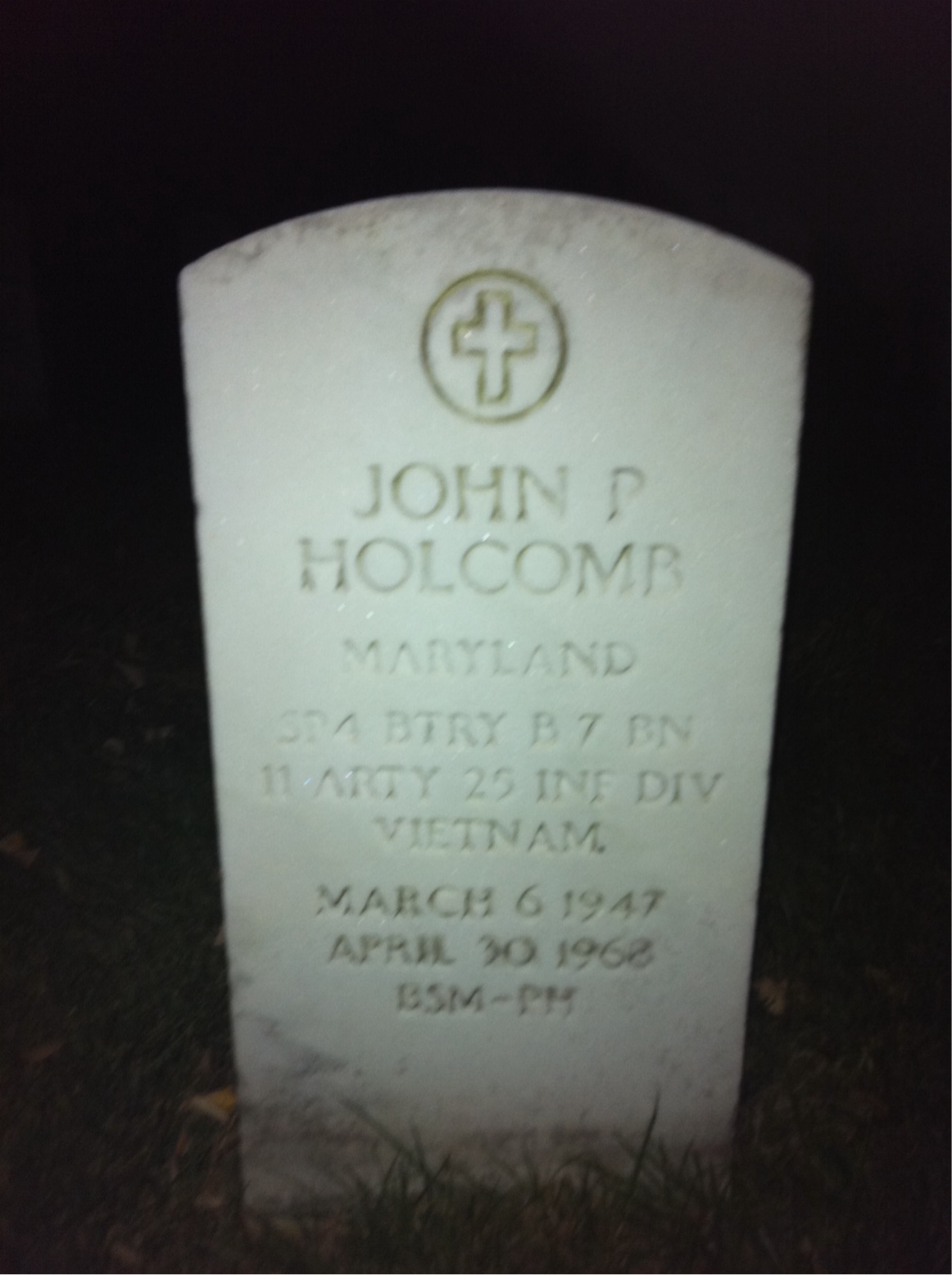 Headstone of John Palmore Holcomb