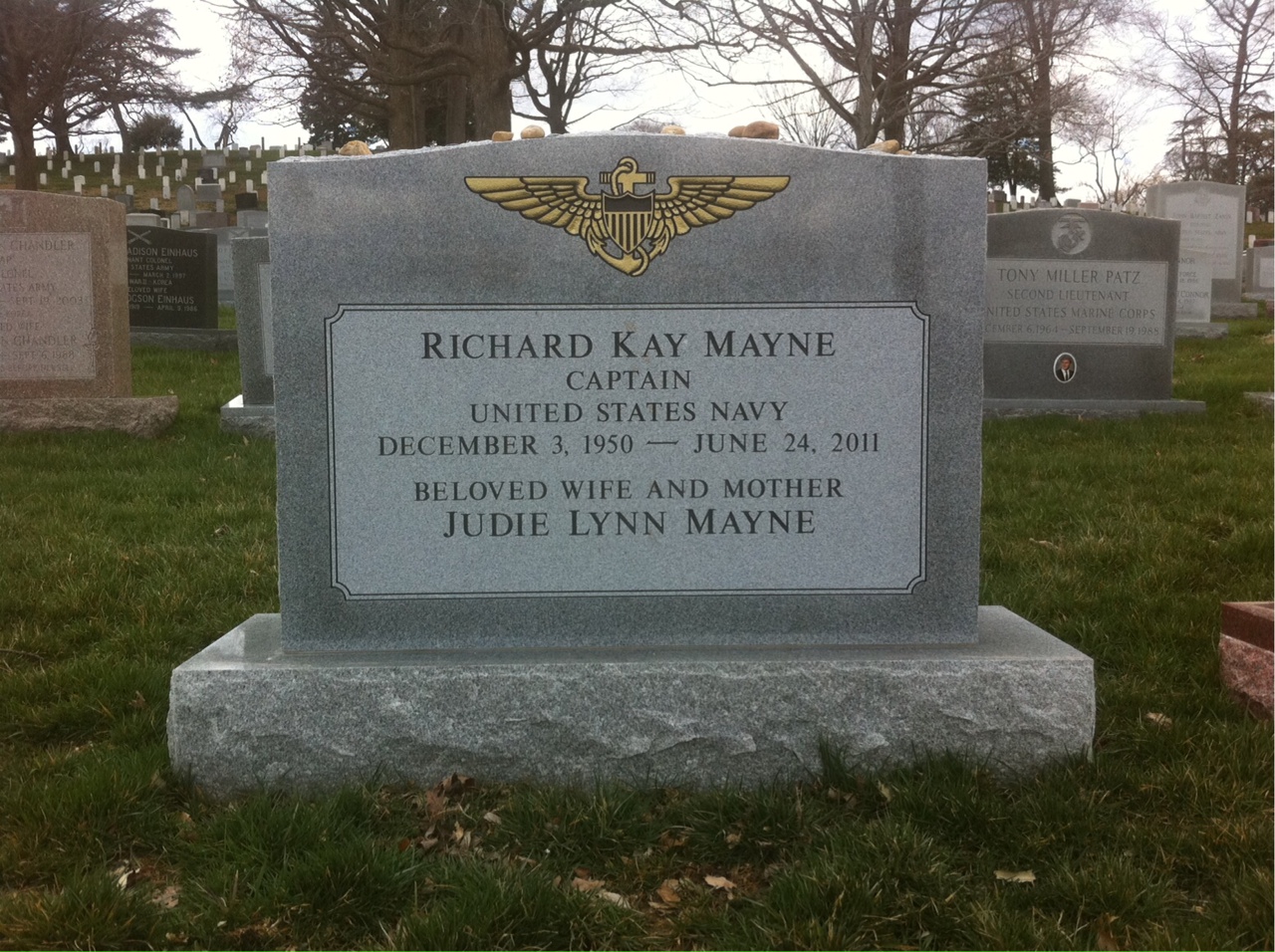 Headstone of Richard Kay Mayne
