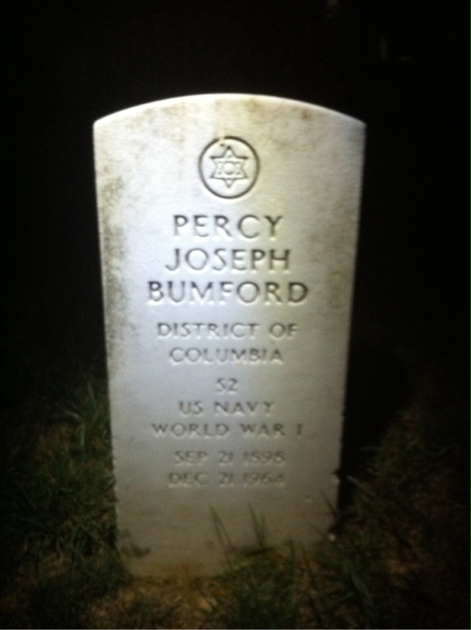 Headstone shared by 2 interments, including Dorothy Bumford