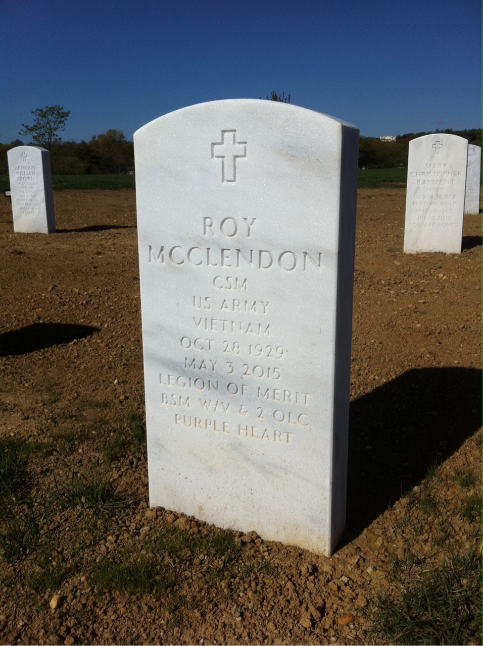 Headstone of Roy McClendon