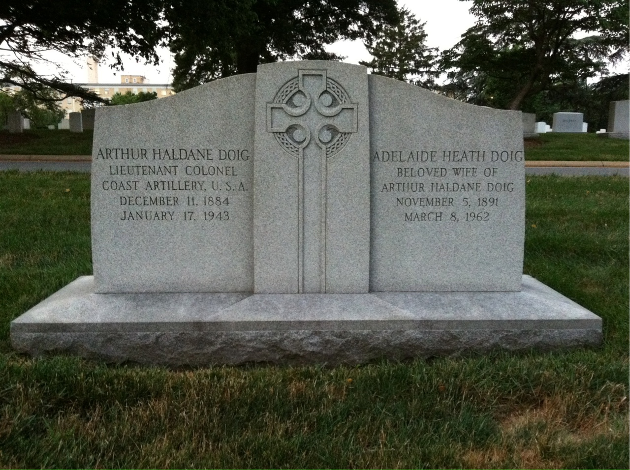 Headstone of Adelaide H Doig