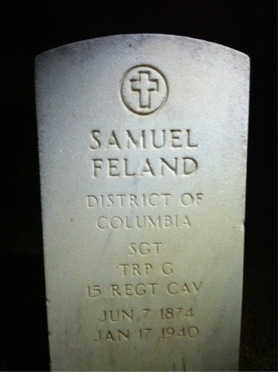Headstone of Annie Feland