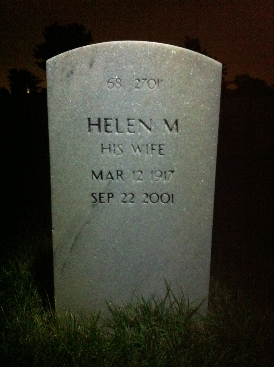 Headstone shared by 2 interments, including Walter J Korpacz