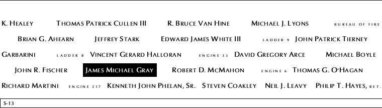 Panel S-13, South Pool, National September 11 Memorial