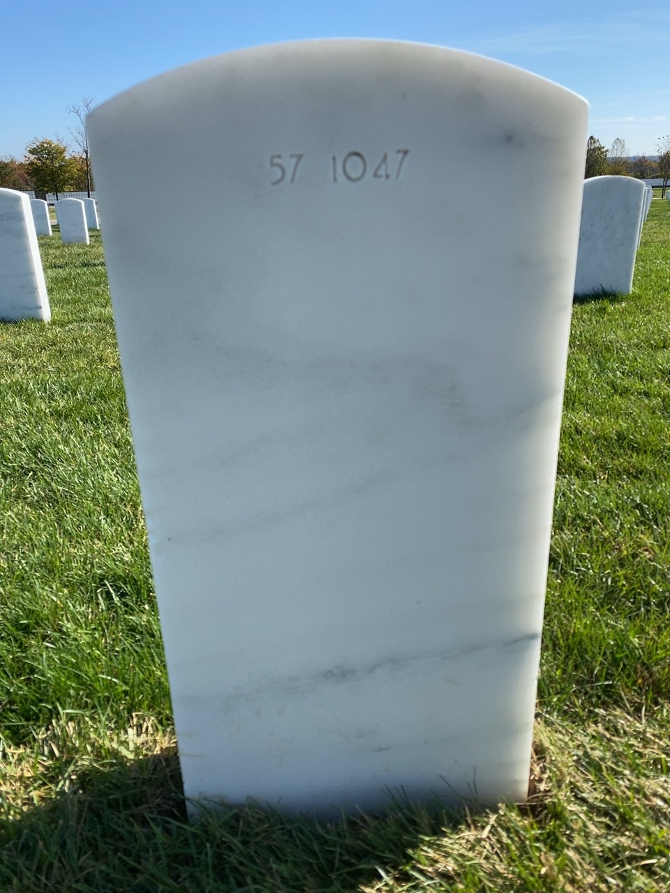 Headstone of Edgar Knowles Parks III